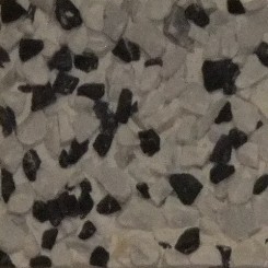 Bianco Carrara + Nero Ebano con cemento bianco